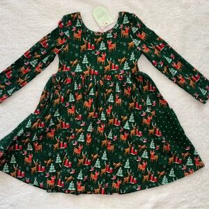 SweetHoney Christmas ribbed knit dress